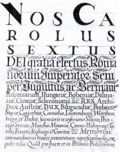 Titulný list artikúl cechu medovnikárov z roku 1738. Zo zbierok Vsl. múzea v Košiciach.